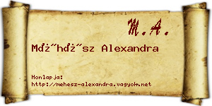 Méhész Alexandra névjegykártya
