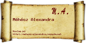 Méhész Alexandra névjegykártya